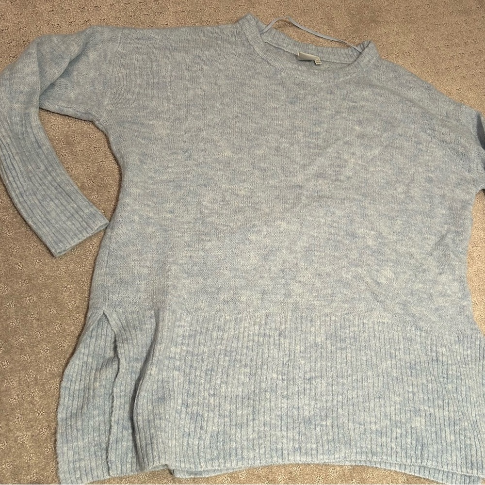 ICHI Light blue oversized Sweater. EUC!